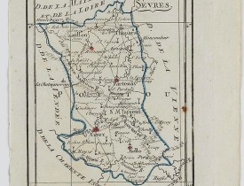 DELAPORTE,L'Abbé. -  Carte du Département des Deux Sèvres.
