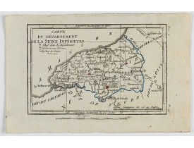 DELAPORTE,L'Abbé. -  Carte du Département de la Seine Inférieure. DELAPORTE,L'Abbé. -  Carte du Département de la Seine Inférieure.