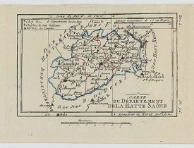 DELAPORTE,L'Abbé. -  Carte du Département de la Haute Saône.