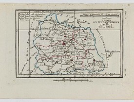 DELAPORTE,L'Abbé. -  Carte du Département du Puy de Dome.