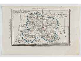 DELAPORTE,L'Abbé. -  Carte du Département de la Marne. DELAPORTE,L'Abbé. -  Carte du Département de la Marne.