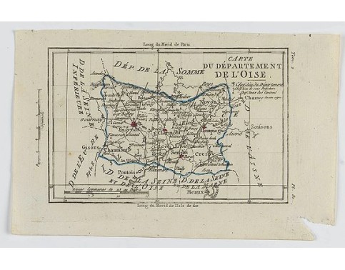 DELAPORTE,L'Abbé. - Carte du Département de l'Oise. DELAPORTE,L'Abbé. - Carte du Département de l'Oise.