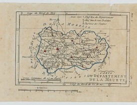 DELAPORTE,L'Abbé. -  Carte du Département de la Meurte.