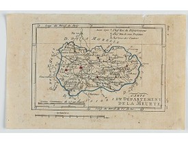 DELAPORTE,L'Abbé. -  Carte du Département de la Meurte. DELAPORTE,L'Abbé. -  Carte du Département de la Meurte.