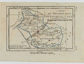 DELAPORTE,L'Abbé. -  Carte du Département du Loir et du Cher.