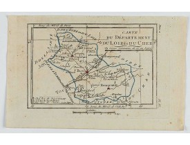 DELAPORTE,L'Abbé. -  Carte du Département du Loir et du Cher. DELAPORTE,L'Abbé. -  Carte du Département du Loir et du Cher.