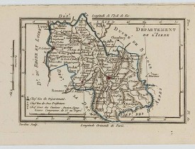 DELAPORTE,L'Abbé. -  Carte du Dépt. de l'Isère.