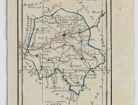 DELAPORTE,L'Abbé. -  Carte du Département de l'Indre et de la Loire.