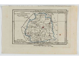 DELAPORTE,L'Abbé. -  Carte du Département de l' Indre. DELAPORTE,L'Abbé. -  Carte du Département de l' Indre.