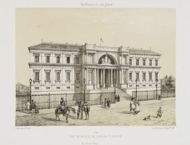 ASSELINEAU, Léon Auguste. -  Vue du Palais de Justice à Nantes.