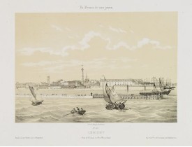 ASSELINEAU, Léon Auguste. -  Lorient. Vue de l'Entrée du Port Marchand.
