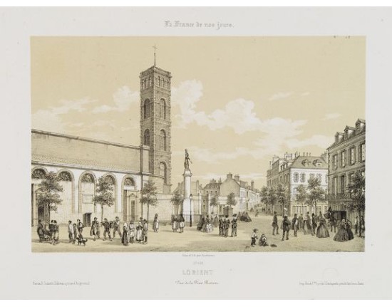 Lorient. Vue de la Place Bisson. Lorient. Vue de la Place Bisson.