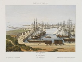 ASSELINEAU, Léon Auguste - St.  Nazaire. Vue Générale du Port.
