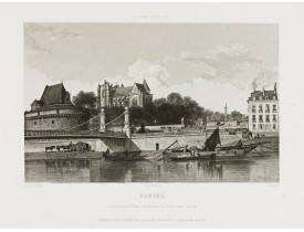 SALATHE. -  Nantes.Chapelle du château cathédrale et cours Saint Pierre. SALATHE. -  Nantes.Chapelle du château cathédrale et cours Saint Pierre.