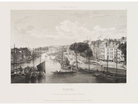 SALATHE. -  Nantes. Vue prise de la place de la Petite Hollande. SALATHE. -  Nantes. Vue prise de la place de la Petite Hollande.