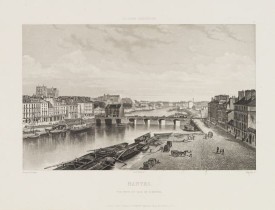 SALATHE. -  Nantes. Vue prise du Quai de l'Hôpital.