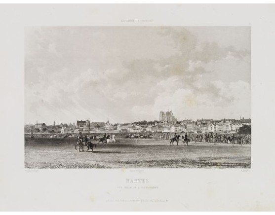 SALATHE. - Nantes. Vue prise de l'hippodrome. SALATHE. - Nantes. Vue prise de l'hippodrome.