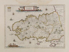 BLAEU, W. -  Britannia Ducatus / Duché de Bretaigne.