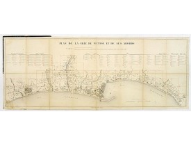 RAVILLON, V. -  Plan de la ville de Menton et de ses abords. RAVILLON, V. -  Plan de la ville de Menton et de ses abords.