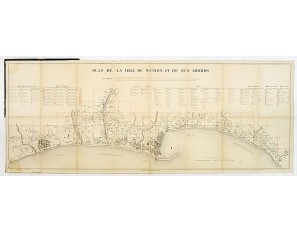 RAVILLON, V. -  Plan de la ville de Menton et de ses abords.