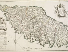 JAILLOT, H. -  Carte Particuliere de L'Isle de Corse Divisée par ses Dix Provinces ou Juridictions et ses quatre Fiefs…