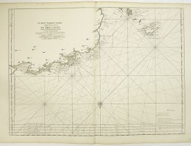 LE NEPTUNE FRANCOIS. -  4me Carte Particulière des Costes de Bretagne Depuis l'Anse de Goulven jusqu'à l'Isle d'Ouessant.