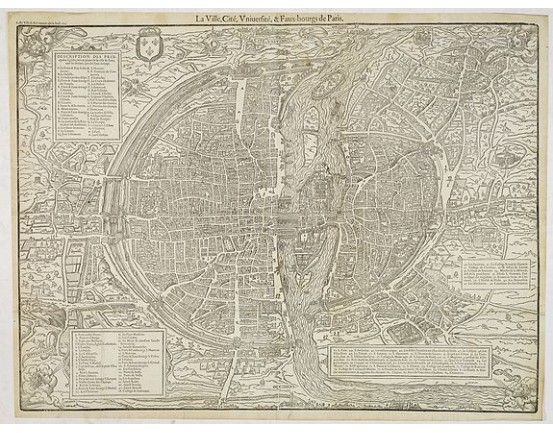 BELLEFOREST, F. de. - La ville, cité, Universite & Faux-bourgs de Paris. BELLEFOREST, F. de. - La ville, cité, Universite & Faux-bourgs de Paris.