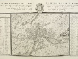 DUPAIN-TRIEL fils. - Plan topographique de la ville de Toulouse et de ses environs.