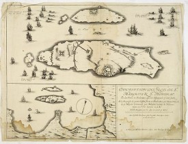 TAVERNIER, M. - Description des isles de Ste Margrite & St Honorat. Et des forts et redouttes que les Espagnols y ont faitz et la reprisse de partie desditz forts et redouttes par l'armée navalle de Sa Majesté commandée par Monsieur le comte de Harcou