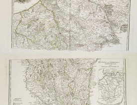 ANVILLE, J.B. Bourguignon d' - Carte topographique du diocèse de Lizieux / dressée par ordre d'illustrissime... messire Henri-Ignace de Brancas, évêque et comte de Lisieux.