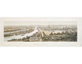 DEROY. - Panorama de la ville de Rouen Vue prise de la Côte Ste Catherine. DEROY. - Panorama de la ville de Rouen Vue prise de la Côte Ste Catherine.