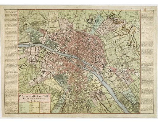 DAUMONT - Plan de la Ville de Paris et de ses Faubourgs. DAUMONT - Plan de la Ville de Paris et de ses Faubourgs.