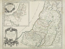 ROBERT DE VAUGONDY, G. -  La Judée ou Terre Sainte, . . .