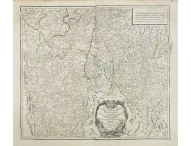 ROBERT DE VAUGONDY, G. -  Partie meridionale du Gouvernement genl. de Bourgogne. . . / Gouvernement general du Lyonois. . .