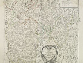 ROBERT DE VAUGONDY, G. -  Partie meridionale du Gouvernement genl. de Bourgogne. . . / Gouvernement general du Lyonois. . .