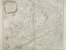 ROBERT DE VAUGONDY, G. -  Partie septentrionale du comté de Bourgogne ou Franche-Comté. . .