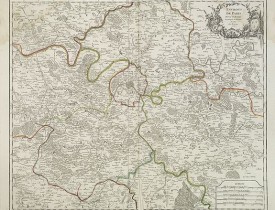 ROBERT DE VAUGONDY, G. -  Environs de Paris . . .