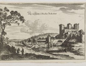 MERIAN, C. -  Prosp. des Schlosses de Bourbon l'Archambaut.