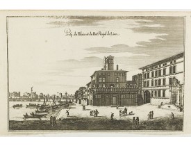 MERIAN, C. -  Prosp. du Palais du Port Roÿal de Lion. MERIAN, C. -  Prosp. du Palais du Port Roÿal de Lion.