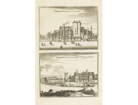 MERIAN, C. -  Château de Moulins. en Bourbonois / Maison de Vimÿ pres de Lyon. MERIAN, C. -  Château de Moulins. en Bourbonois / Maison de Vimÿ pres de Lyon.