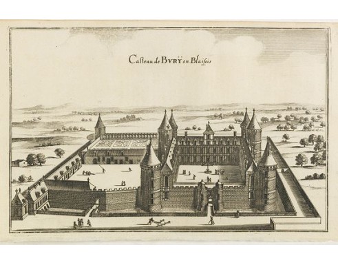 MERIAN, C. - Casteau de Burÿ en Blaisois. MERIAN, C. - Casteau de Burÿ en Blaisois.