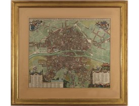 WIT, F. de -  Lutetiae Parisiorum Universae Galliae Metropolis Novissima & Accuratissima Delineatio per F. de Wit cum Privilegio.