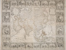CLOUET / MONDHARE. -  Carte d'Asie divisée en ses principaux Etats.
