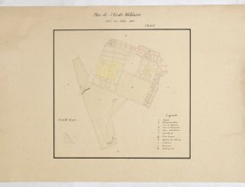 CHATEL. -  Plan de l'Ecole Militaire levé en Juin 1845.