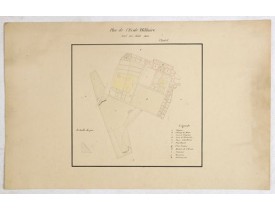 CHATEL. -  Plan de l'Ecole Militaire levé en Juin 1845.