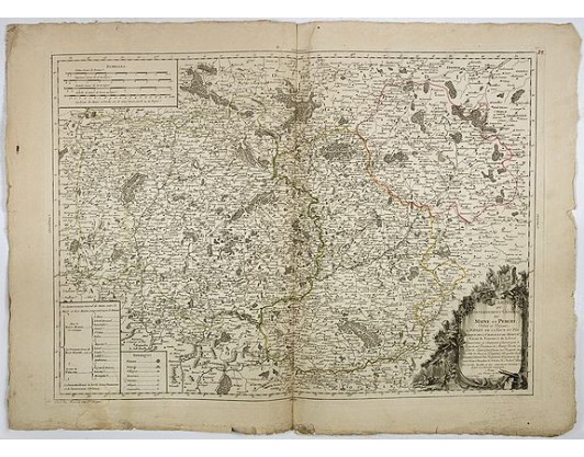 DELAFOSSE, D. - Carte du gouvernement général du Maine et Perche. DELAFOSSE, D. - Carte du gouvernement général du Maine et Perche.