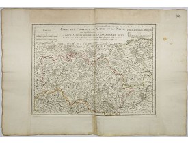 L'ISLE, G. de. -  Carte des Provinces du Maine et du Perche dans laquelle se trouve comprise la partie septentrionale de la généralité de Tours. L'ISLE, G. de. -  Carte des Provinces du Maine et du Perche dans laquelle se trouve comprise la partie septentrionale de la généralité de Tours.