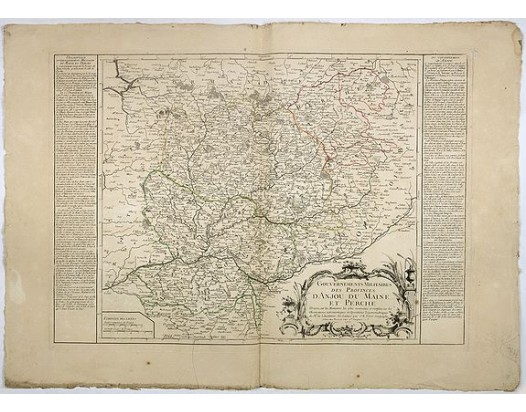 NOLIN, J.-B. - Gouvernements Militaires des Provinces d'Anjou du Maine et Perche. NOLIN, J.-B. - Gouvernements Militaires des Provinces d'Anjou du Maine et Perche.
