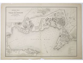 AUDET, P. -  Nouveau plan de la ville de Toulon et de ses environs. AUDET, P. -  Nouveau plan de la ville de Toulon et de ses environs.