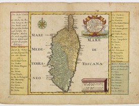SCHREIBER, J. -  Die Insul Corsica mit dessen Districten und Aemtern adgetheilet.